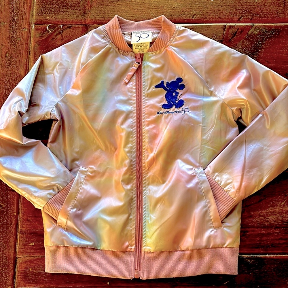 🦃 Walt Disney World 50th Anniversary bomber jacket small.